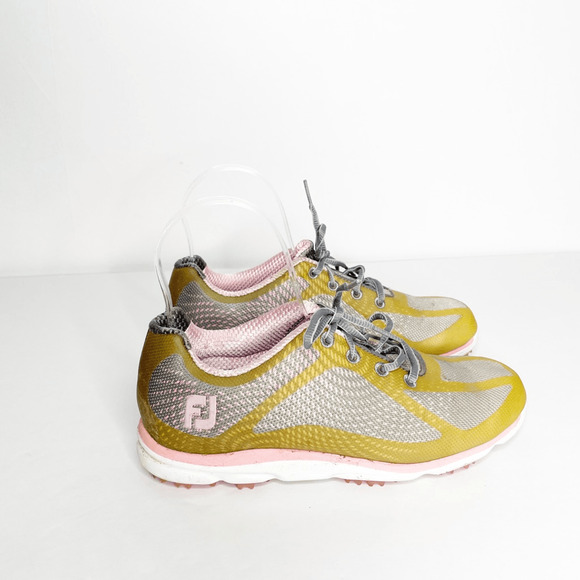 FootJoy 98000 Empower Pink Gradient Mesh Golf Spiked Cleats Shoes WOMEN'S 7 - Picture 2 of 6